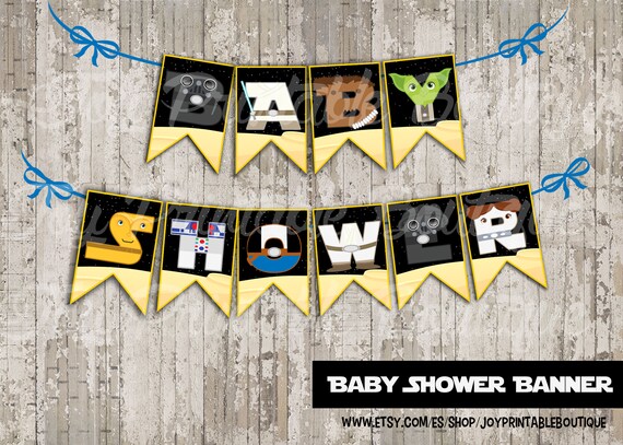 images Star Wars Themed Baby Shower Decorations printable banner star wars for baby shower etsy