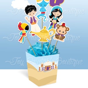 Printable Centerpiece &quot;ALADDIN&quot; (instant download)  Digital Items are Non-refundable