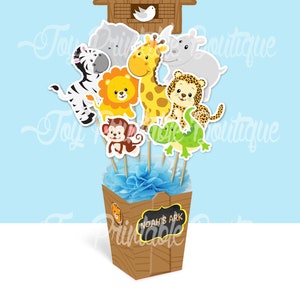 Printable centerpiece &quot;Noah Ark&quot; (instant download)  Digital Items are Non-refundable