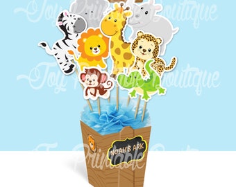 Printable centerpiece &quot;Noah Ark&quot; (instant download)  Digital Items are Non-refundable