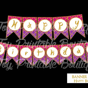 Printable Banner Arabic &quot;Happy Birthday&quot; (instant download)  Digital Items are Non-refundable