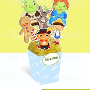 Printable centerpiece&quot; SHREK&quot; (instant download)  Digital Items are Non-refundable