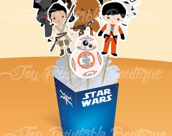 Printable Centerpiece "STAR WARS NEW" (instant download)  Digital Items are Non-refundable