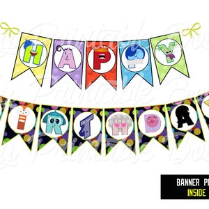 Printable banner &quot;INSIDE OUT&quot; (instant download) Digital Items are Non-refundable