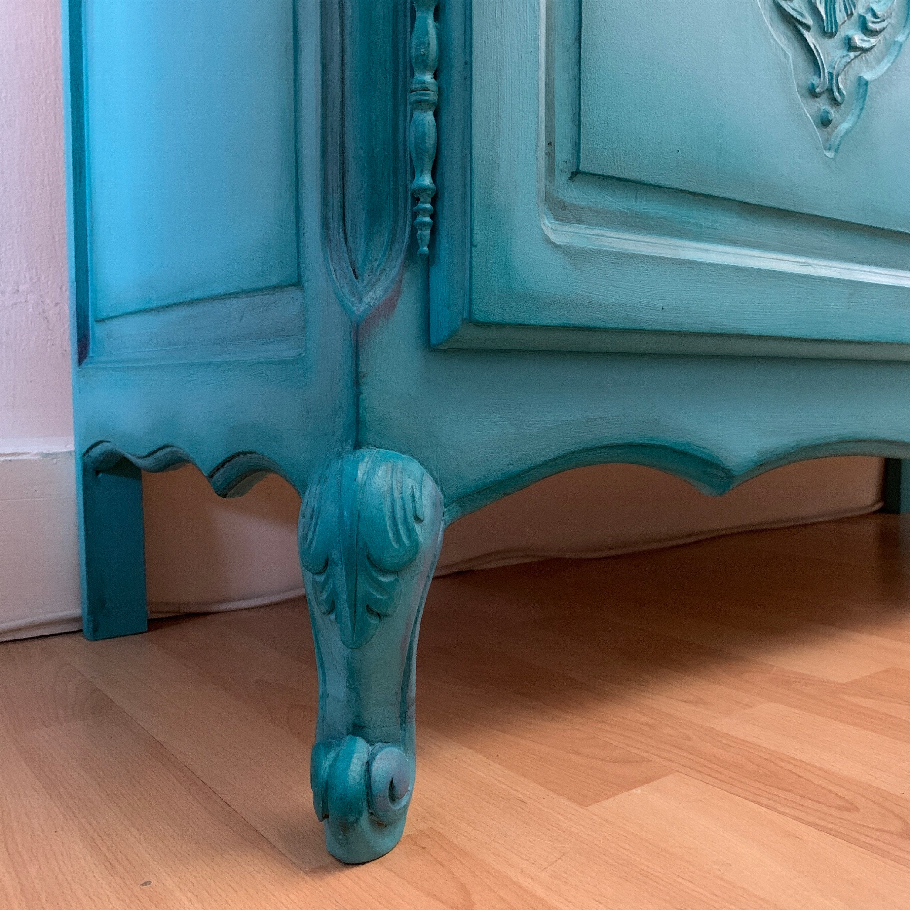 <廃盤品> VITRINI(turquoise blue-oak) 廃盤品> VITRINI(turquoise blue-oak) TURQUOISE / MULTI 2' X 7