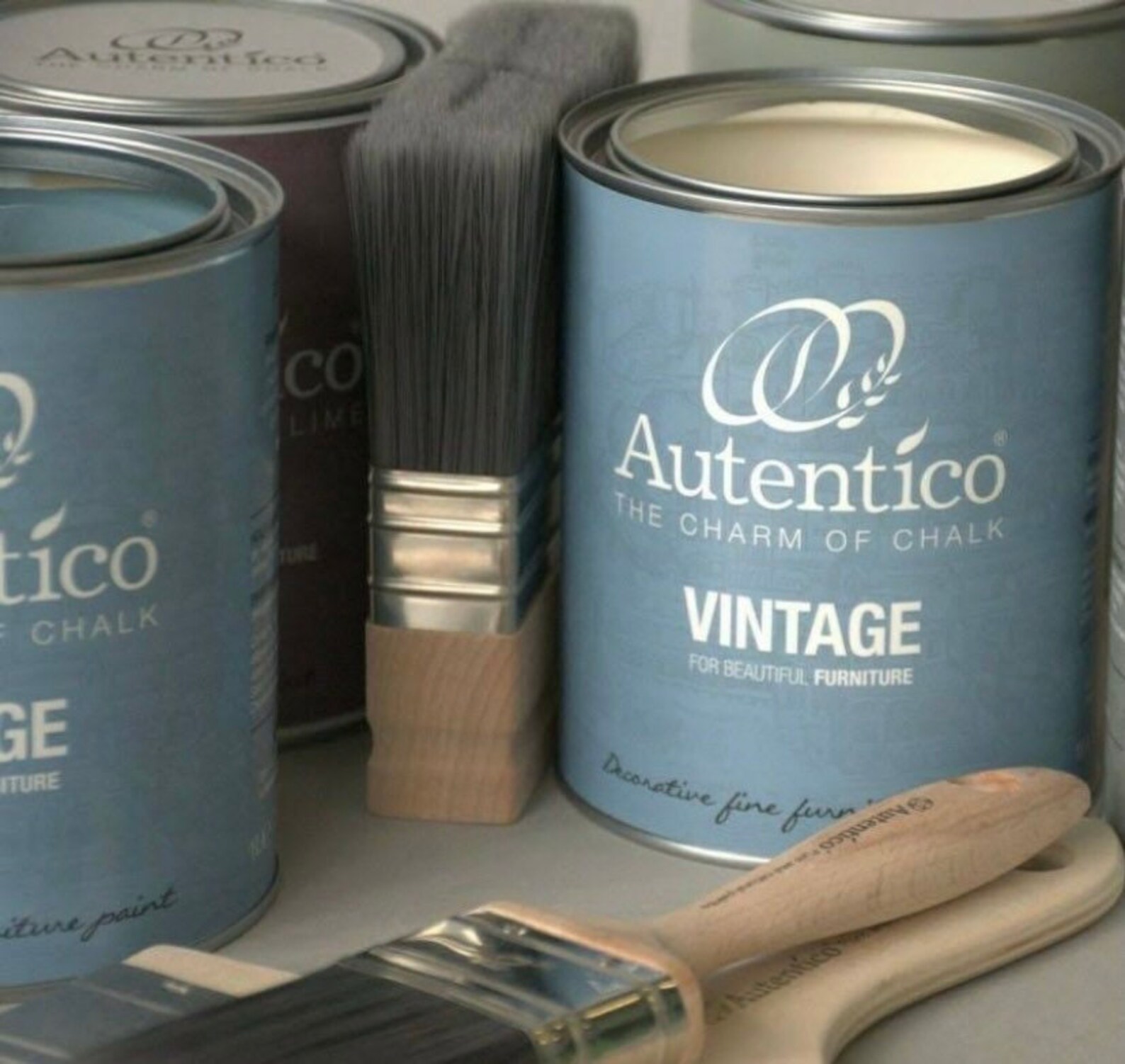 Autentico Chalk Paint Vintage Aqua Pearl Furniture Paint 1L Etsy France