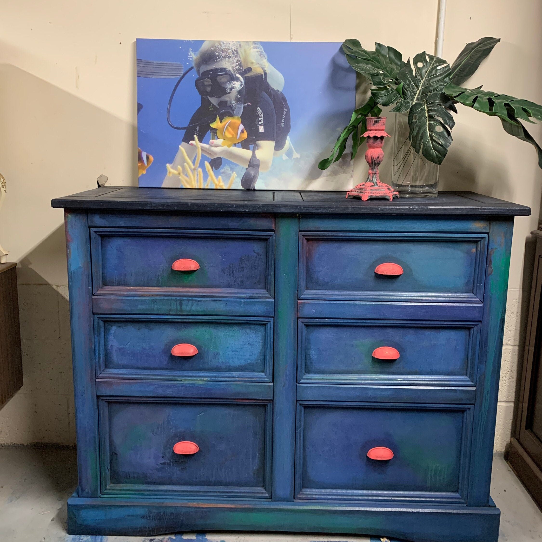 Estilo industrial cofre de cajones estilo appocatery cajón | Etsy