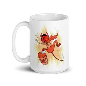 Kubek na kawę walentynkowy Little Devil - „Sprawiasz, że moje serce bije!”