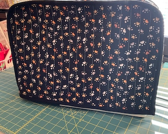 Sewing Machine Cover/dust Cover and Matching Mat/table Protector /  Organiser Mat / Handmade / Fryetts Natural Bee Fabric 