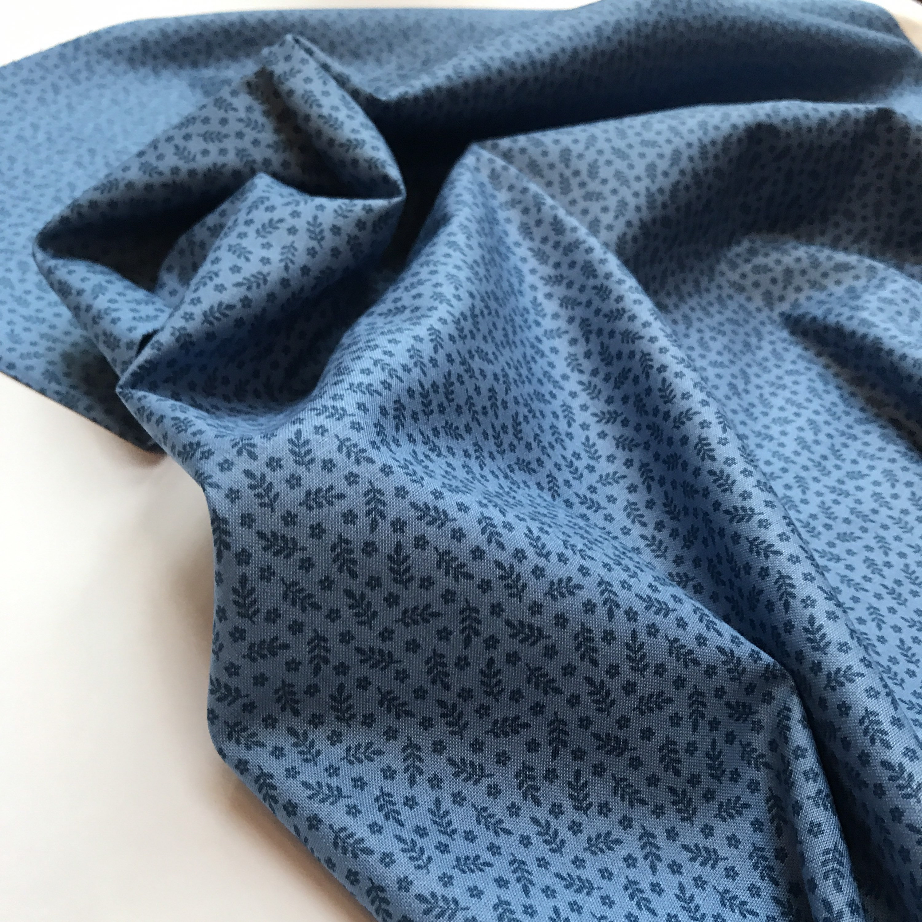 Blue Indigo Andover Tonal Ditzy Cotton Quilting Sewing Fabric Etsy