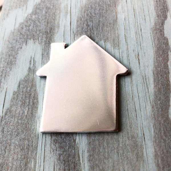 House Blank, Ornament Blank, Stamping Blank, Aluminum Blank, Hand Stamping Blank, House Shape Blank, Metal Stamping, Blanks