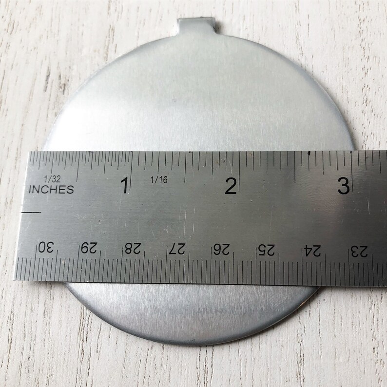 Ornament Blank, Metal Stamping Blank, Christmas Ornament Blank, Round