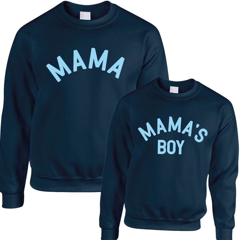 Mama Mama s Boy Classic Sweatshirts Navy Sky