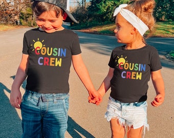 Cousin Crew Summer Matching Black T-Shirts