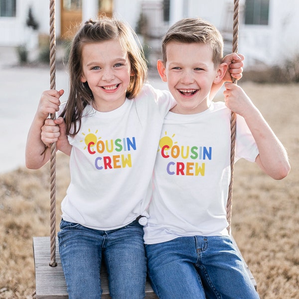 Cousin Crew Sommer Passende Weiße T-Shirts