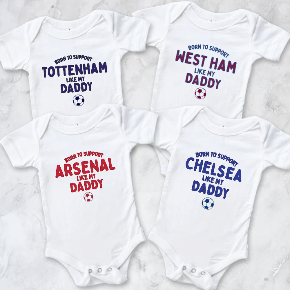 Baby Clothing Infant West Ham Kit Fc Football West Ham Baby Grow