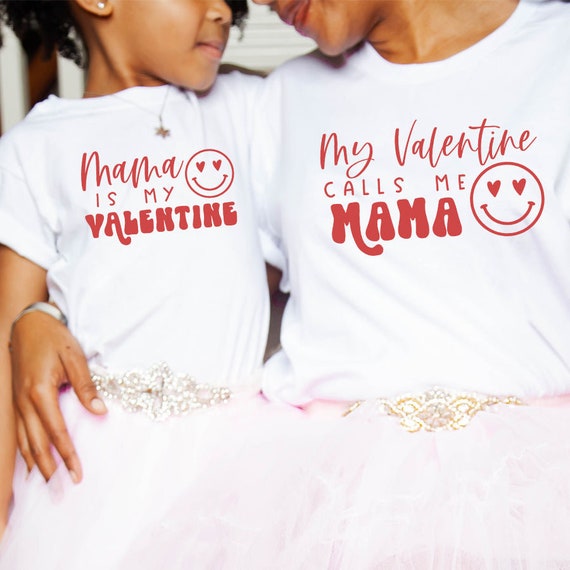 Valentines Call Me Mama Matching T-shirts