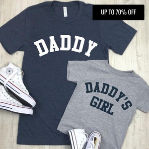 Daddy & Daddy's Girl College Matching T-Shirts