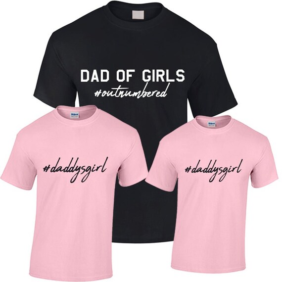 Dad of Girls Hashtag Daddysgirl Matching T-shirts Canada