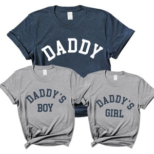 Daddy & Daddy&#39;s Boy/Girl College Matching T-Shirts