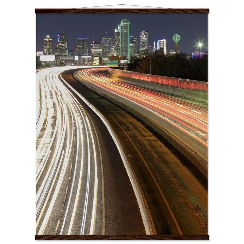 Dreamy Dallas Nights Illuminate Your Space With Captivating Skyline