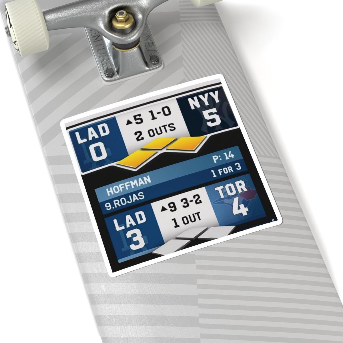 Dodgers Scoreboard Sticker | Kiss-cut Sports Decal | Multiple Sizes - Etsy