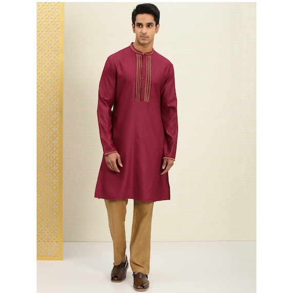 Red kurta pajama for men new arrivals