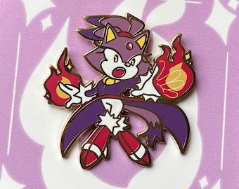 Blaze the Cat 1.5" Enamel Pin