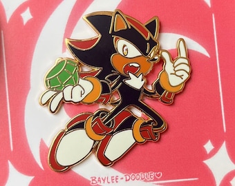 Shadow the Hedgehog 1.5" Enamel Pin