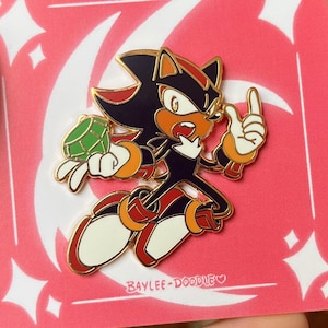 Shadow the Hedgehog 1.5&quot; Enamel Pin