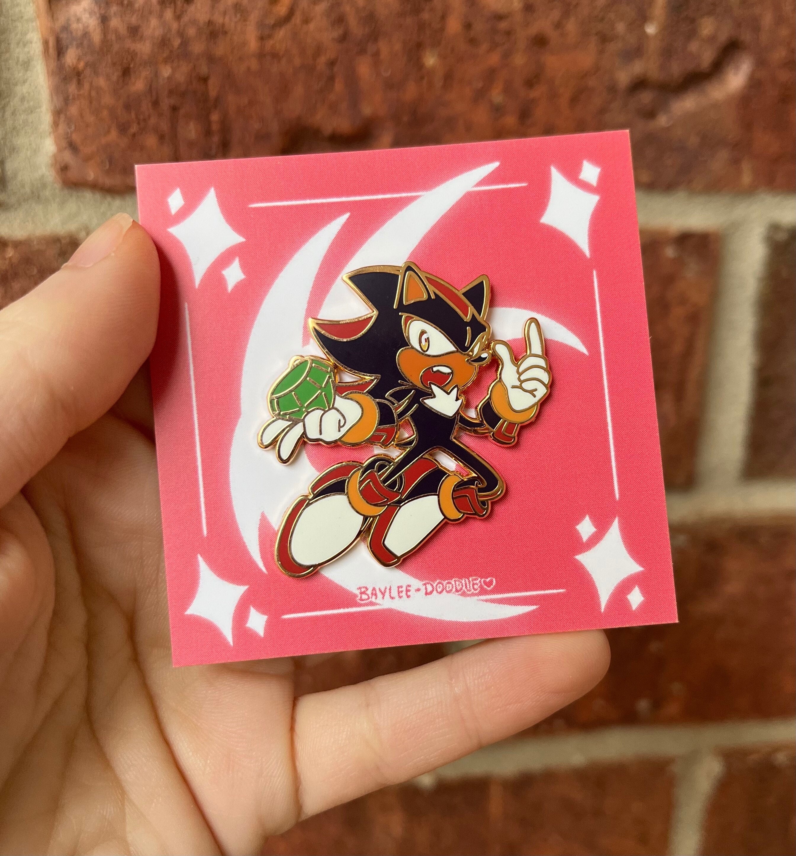 Shadow the Hedgehog 1.5" Enamel Pin