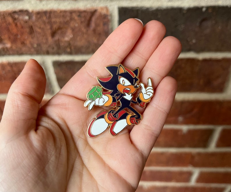 Shadow the Hedgehog 1.5 Enamel Pin image 3