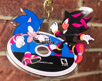 SA2 Sonic & Shadow 3&quot; Clear Acrylic Charm