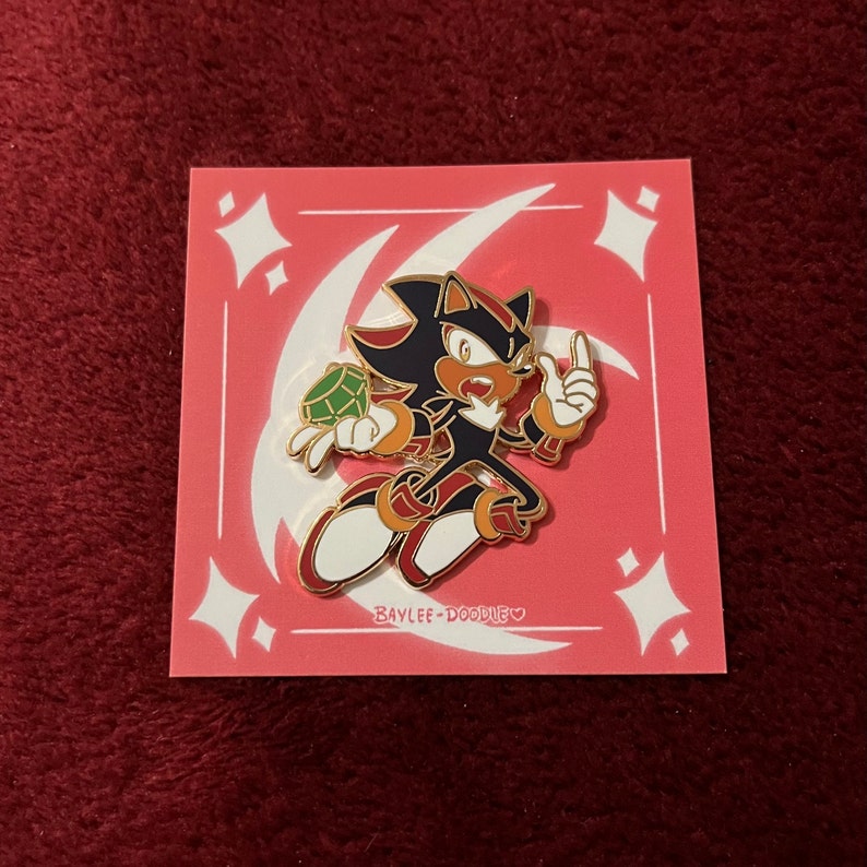 Shadow the Hedgehog 1.5 Enamel Pin image 2