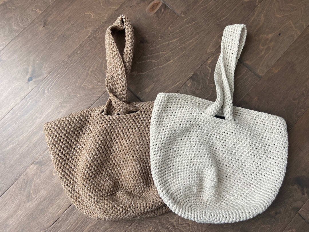 Crochet bowl top bag