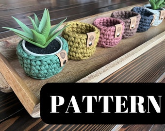 CROCHET PATTERN* Mini Boho Crochet Basket