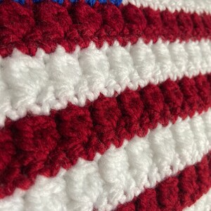 CROCHET PATTERN American Flag Crochet Pillow, Freedom Flag, Flag Pattern, Crochet Pillow Pattern image 5