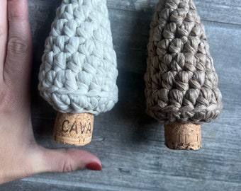 Hygge Mini Crochet Cork Christmas Tree