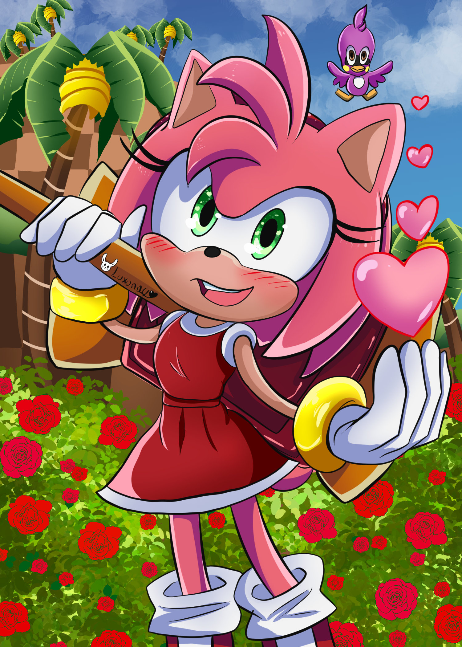 Amy Rose Print - Etsy Amy Rose Print - Etsy