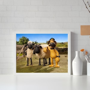 Shaun the Sheep and Bitzer Photo Print
