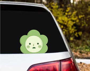 Smiski Blind Box Collectible Sticker: Flower Peek Car Decal
