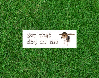 Nintendog’s Beagle Bumper Sticker Nostagic 2000’s 6”x2”