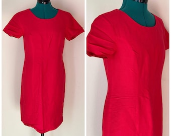 Valentine’s Day minidress||Red vintage dress|| Chadwick’s||