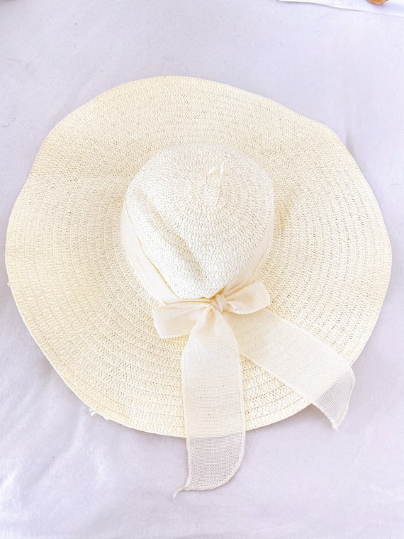 Cream FEDORA Hat//boho//hippie//western//cowgirl//feminine  display picture 1