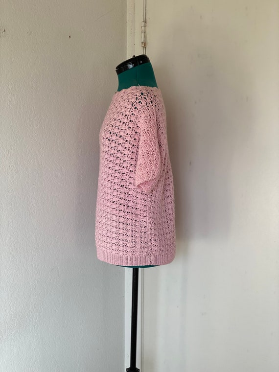 CROTCHET//Women’s Pink Sweater//Bulky//Pullover//… - image 3