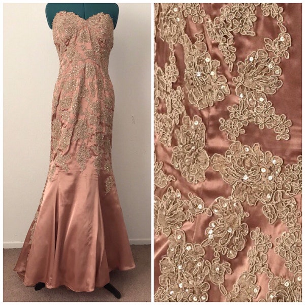 Mother of Bride Copper Dress Etsy