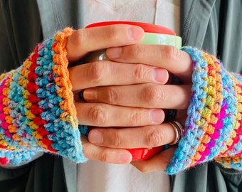 Wrist Warmers || Fingerless Gloves || Texting Gloves