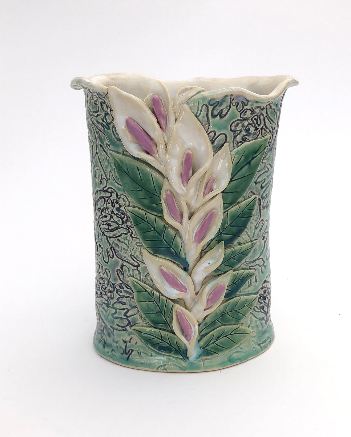 Handmade Ceramic Calla Lily Vase Etsy