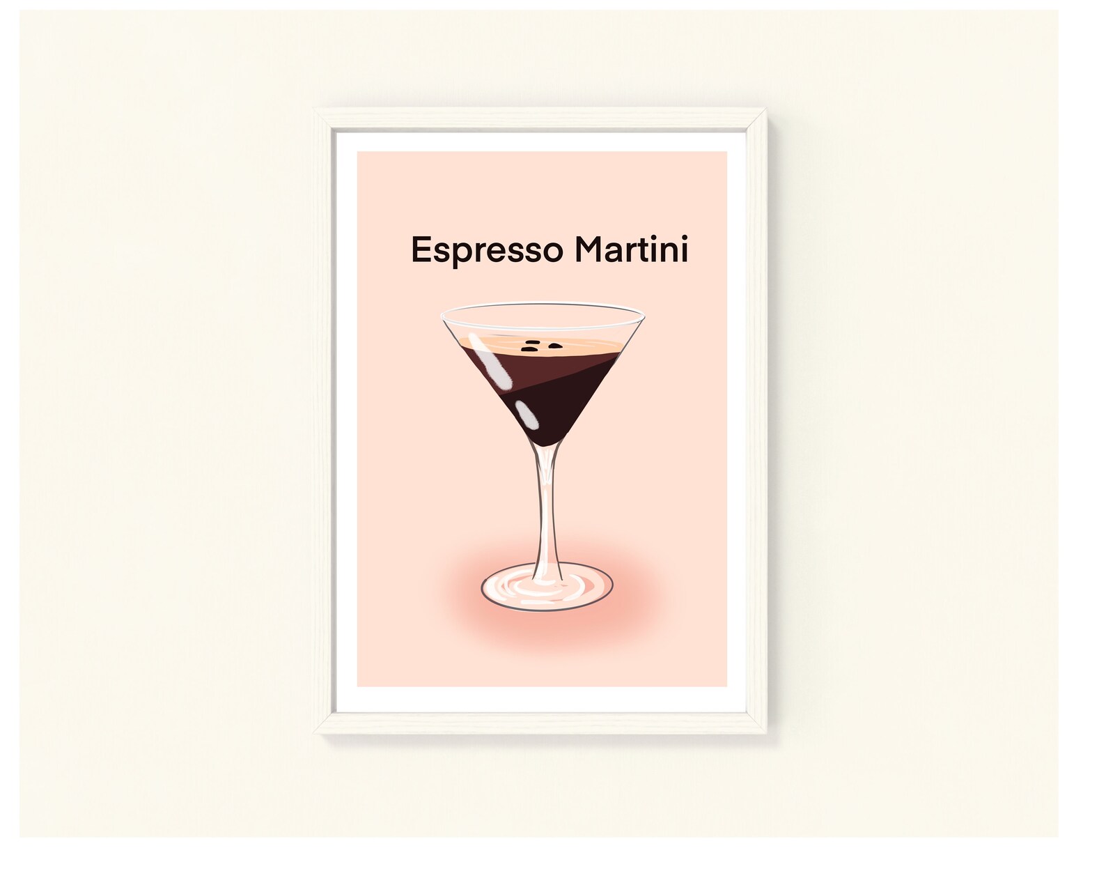 Espresso Martini Cocktail art Cocktail wall art Cocktail Etsy