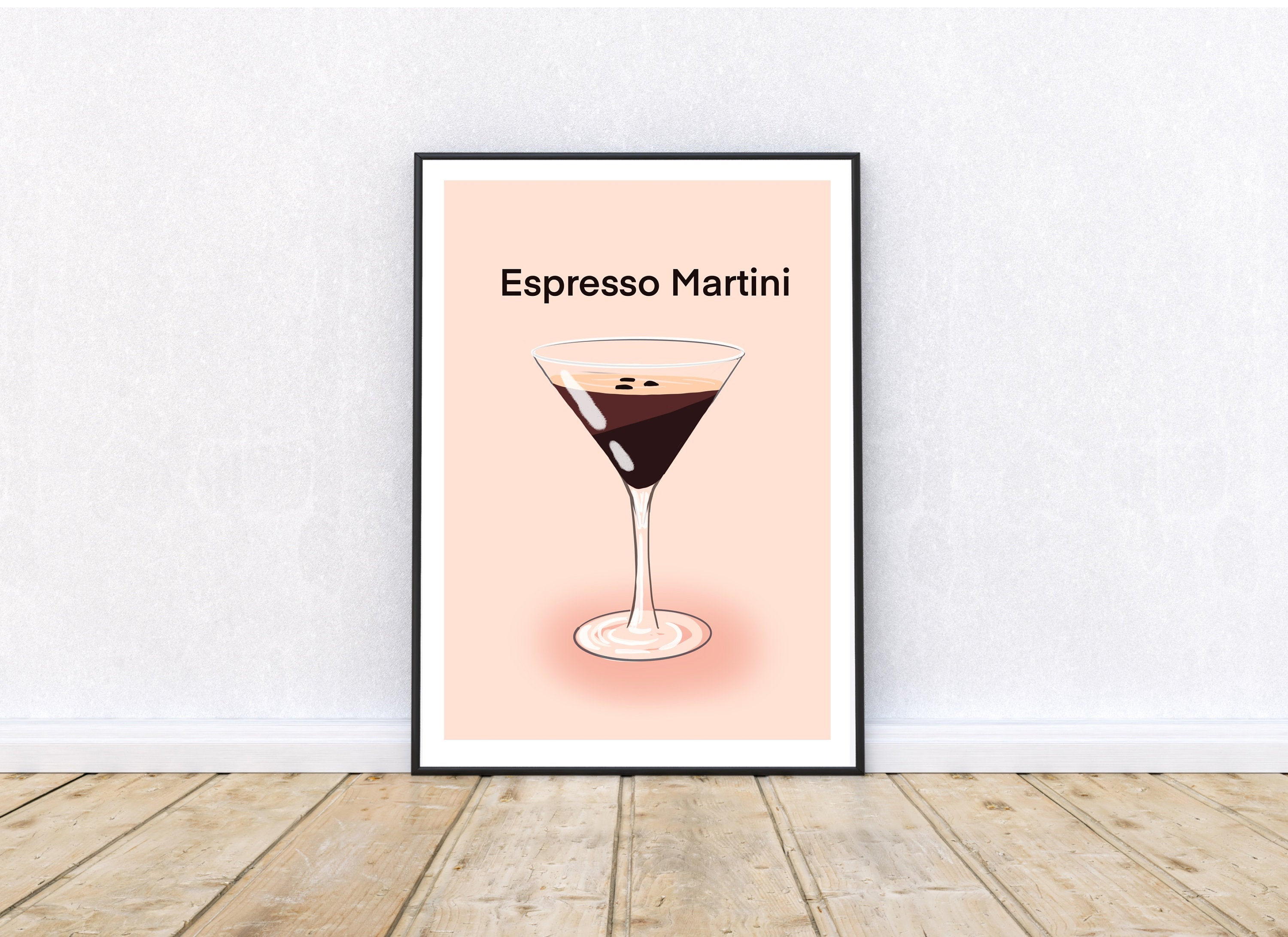 Espresso Martini Cocktail art Cocktail wall art Cocktail Etsy